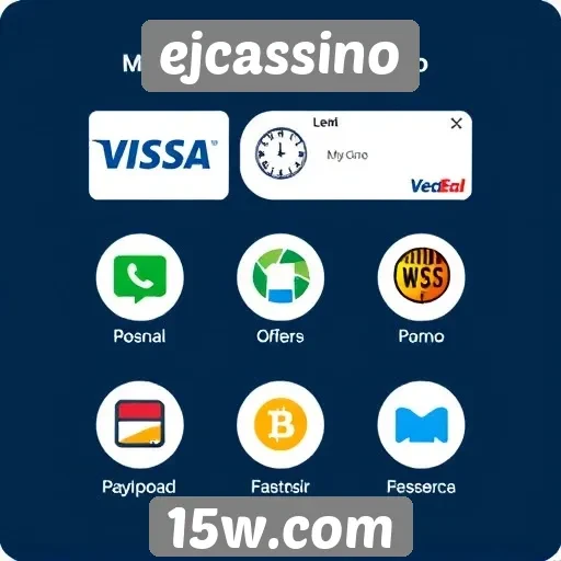 Métodos de pagamento disponíveis no ejcassino